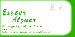 eszter alzner business card